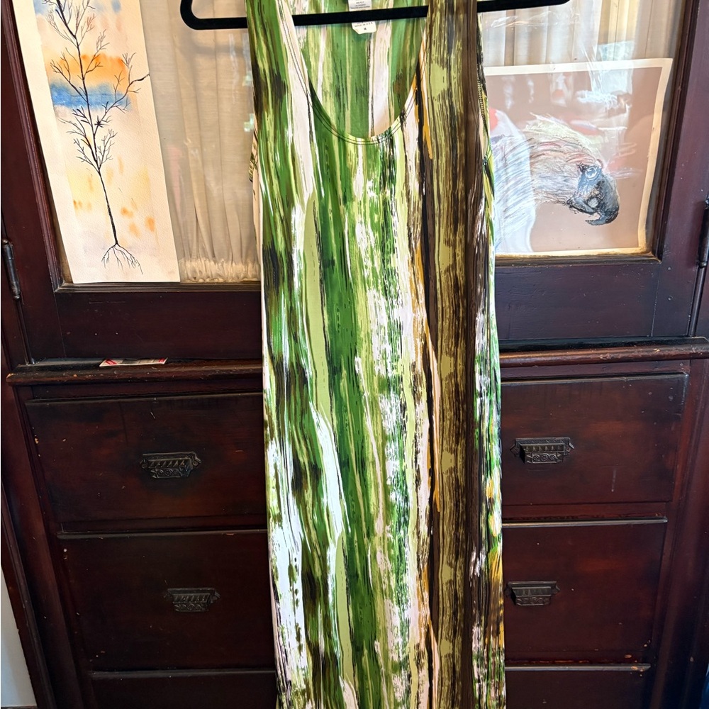 Green Maxi Dress Soft for Summer Festival Vacation